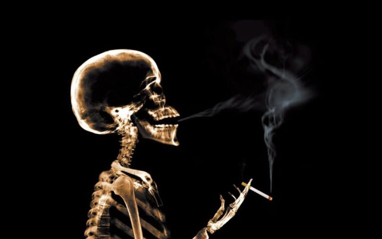 fajčenie ako príčina bolesti chrbta v oblasti lopatiek
